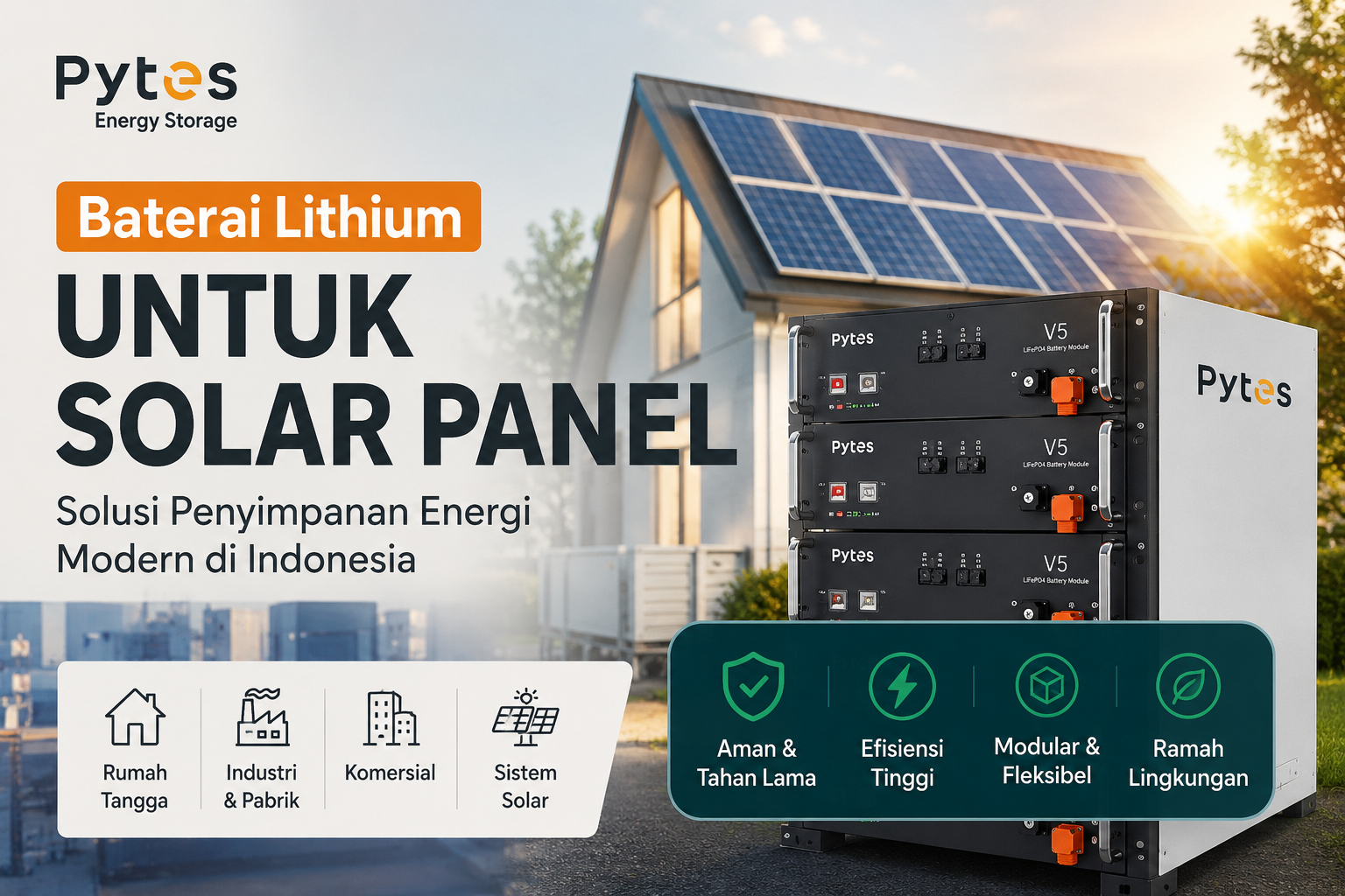 Baterai Lithium untuk Solar Panel: Solusi Penyimpanan Energi Modern di Indonesia